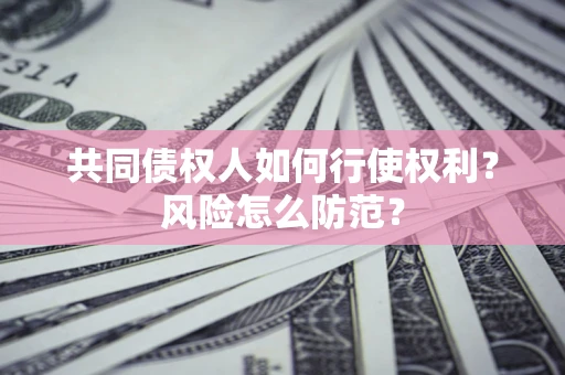 北京共同债权人如何行使权利？风险怎么防范？