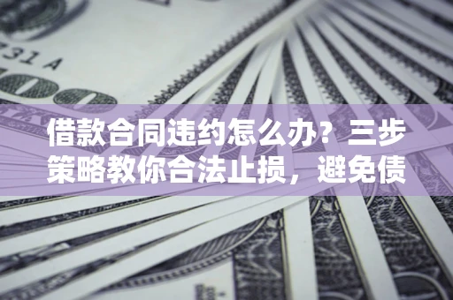北京借款合同违约怎么办？三步策略教你合法止损，避免债务危机升级