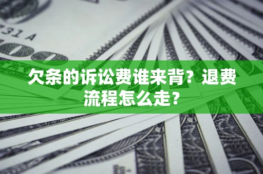 北京欠条的诉讼费谁来背？退费流程怎么走？
