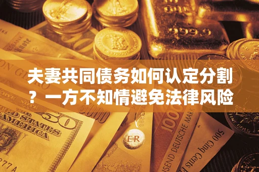 北京夫妻共同债务如何认定分割？一方不知情避免法律风险必看！